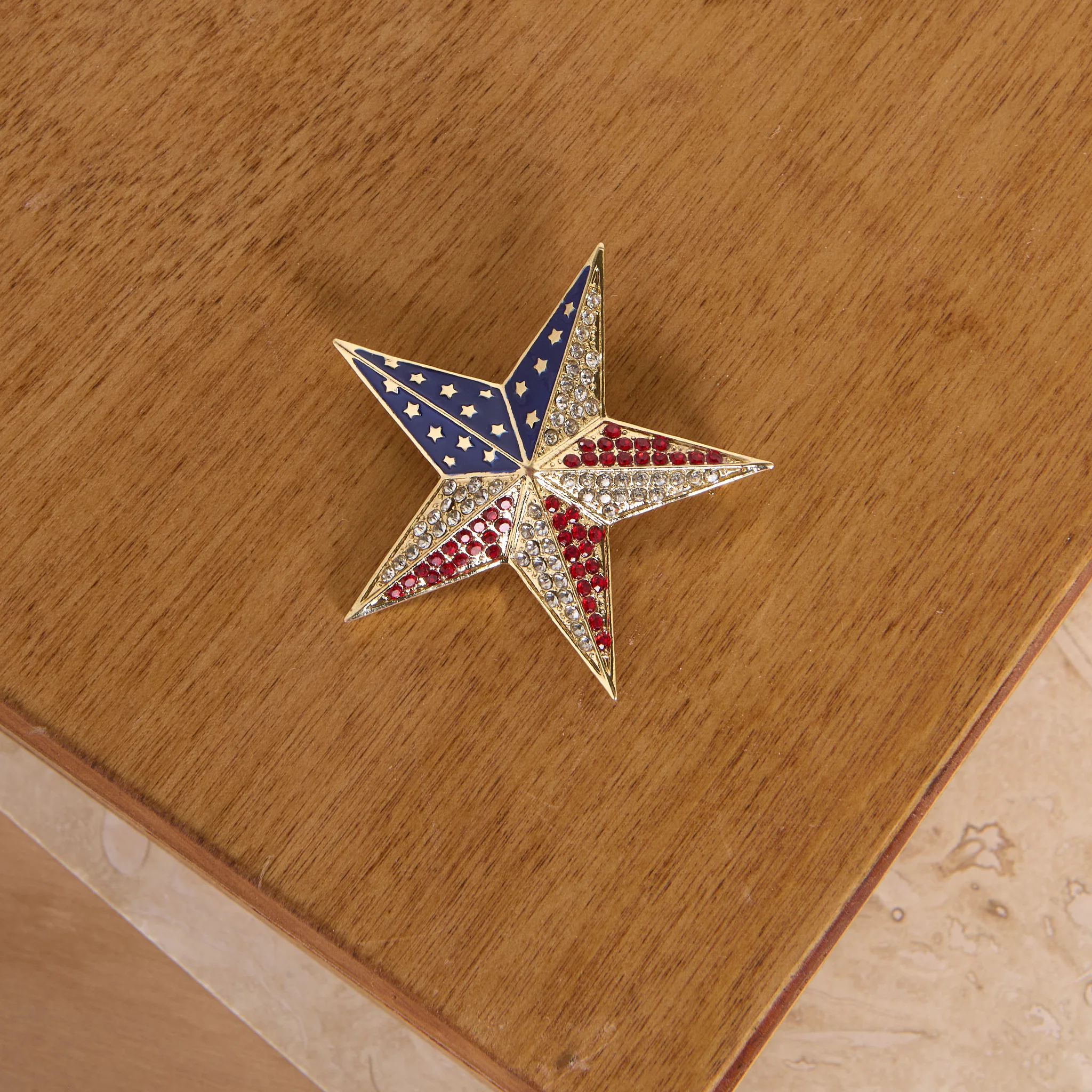 Americana Sparkle Star Pin - Image 2
