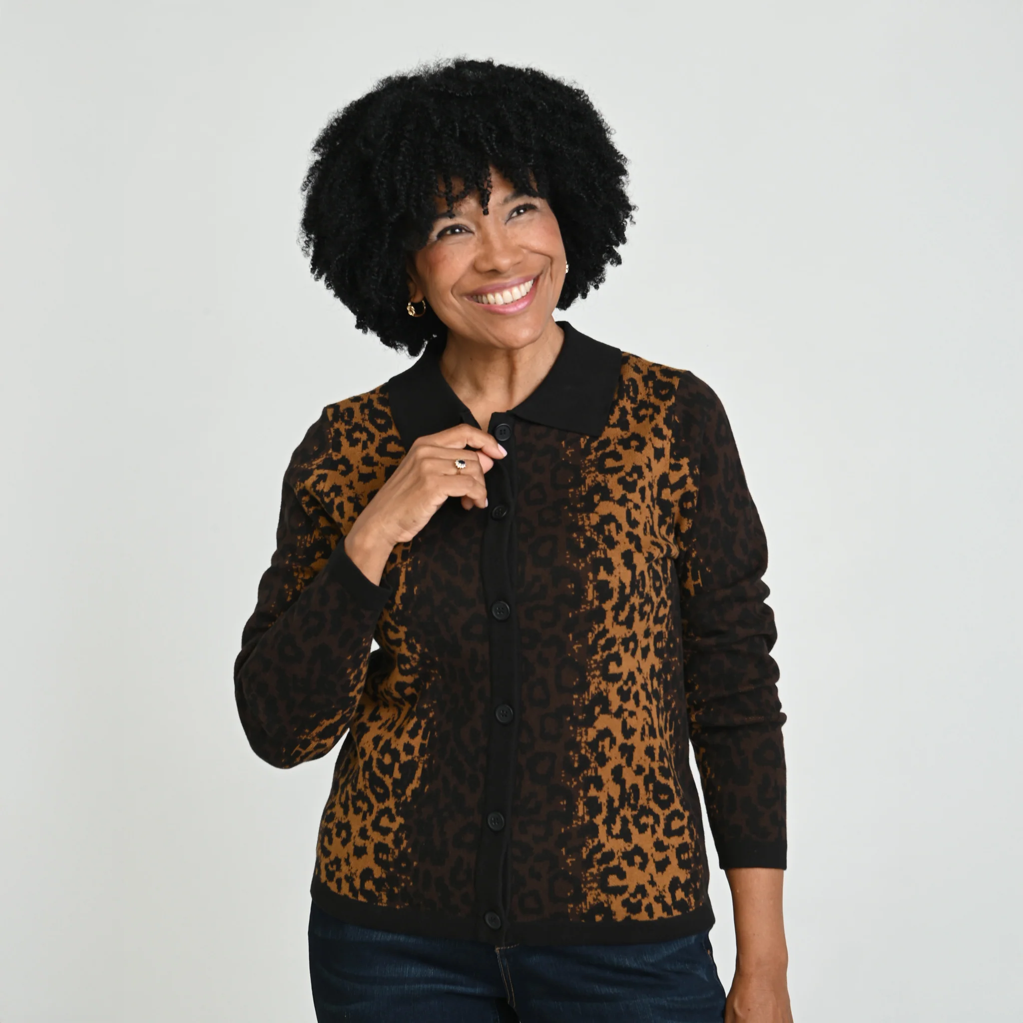Animal Print Cardigan - Image 6