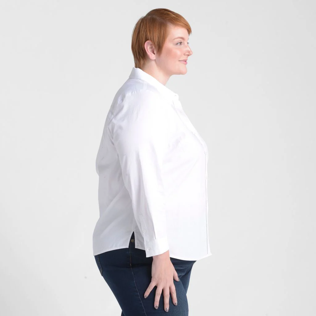 Button Front Boyfriend Shirt - Image 6