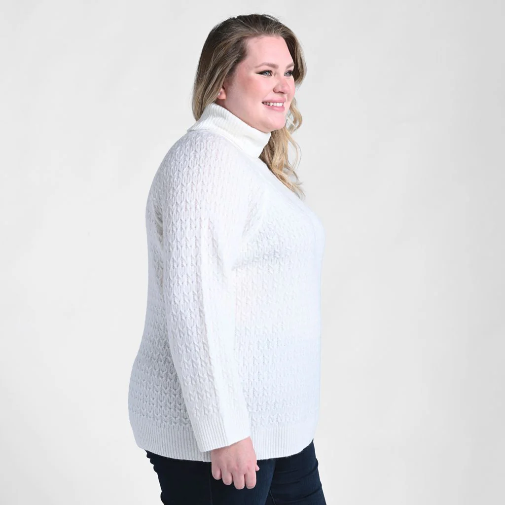 Cable Stitch Turtleneck Sweater - Image 8