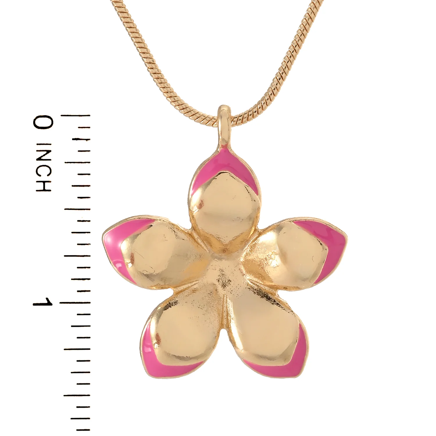 Color Trim Flower Necklace - Image 3
