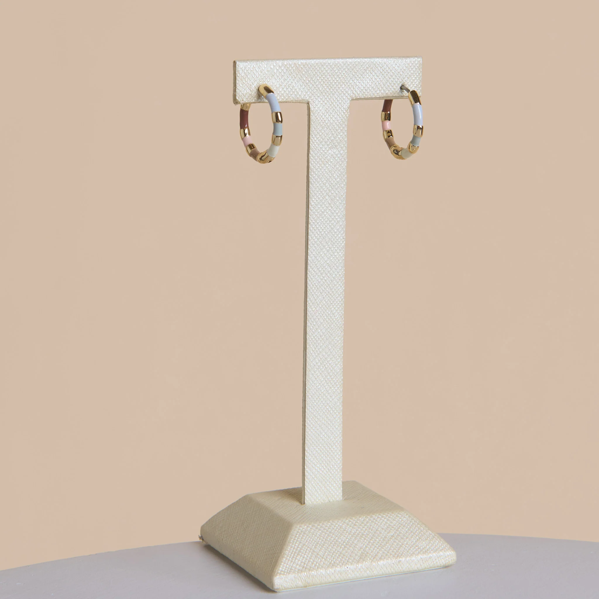 Dainty Multi Color Hoop Latch Back Earrings