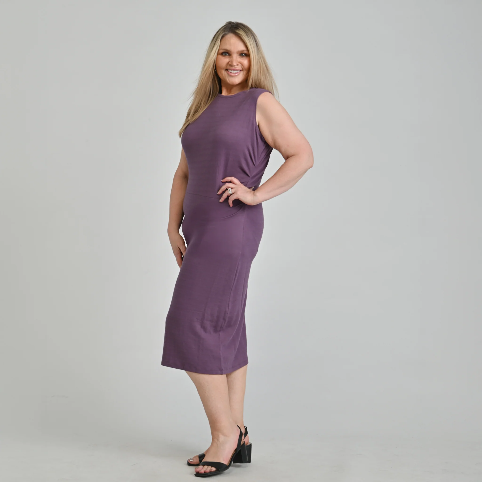 Ribbed Knit Sleeveless Dress - Image 10