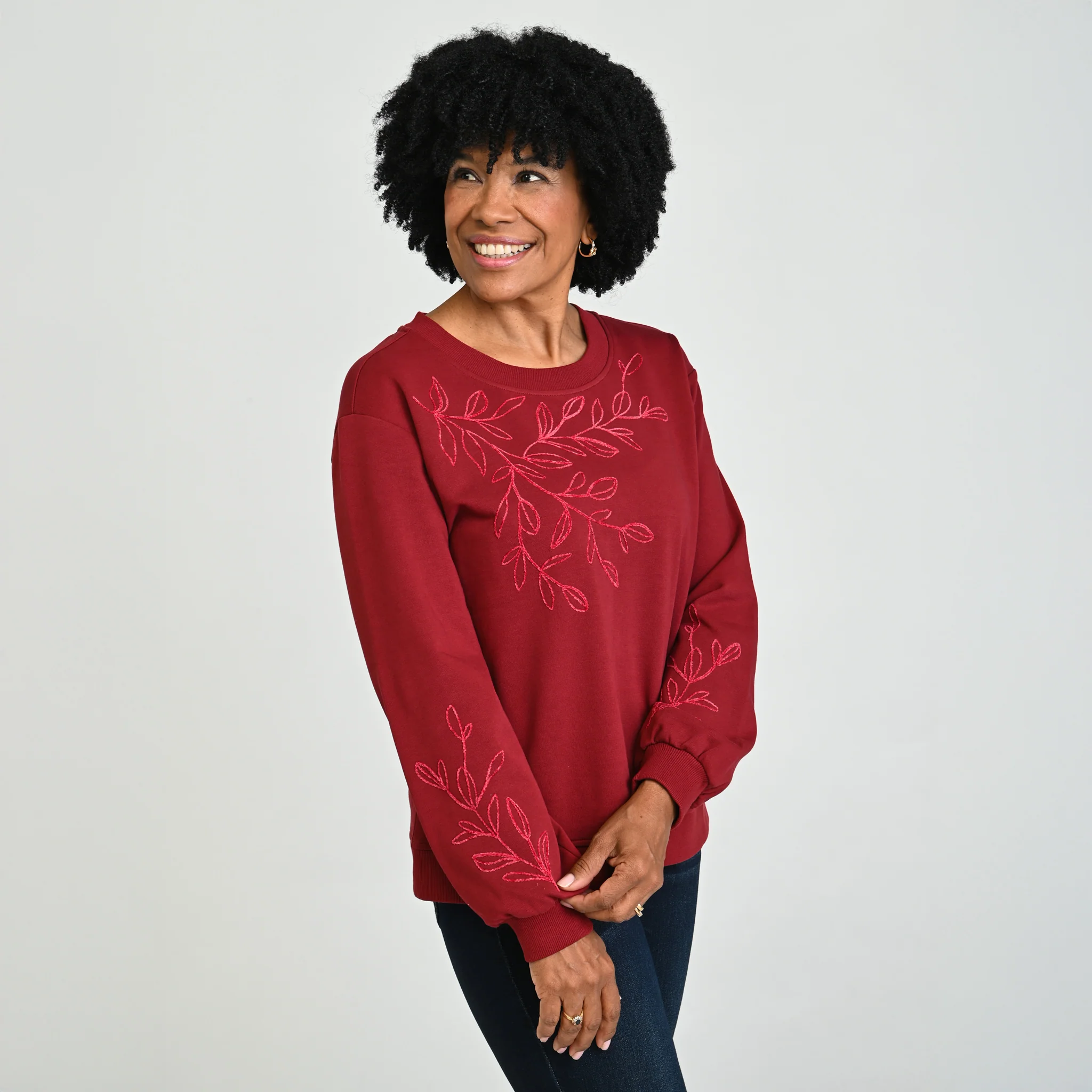 Embroidered French Terry Sweatshirt - Image 4