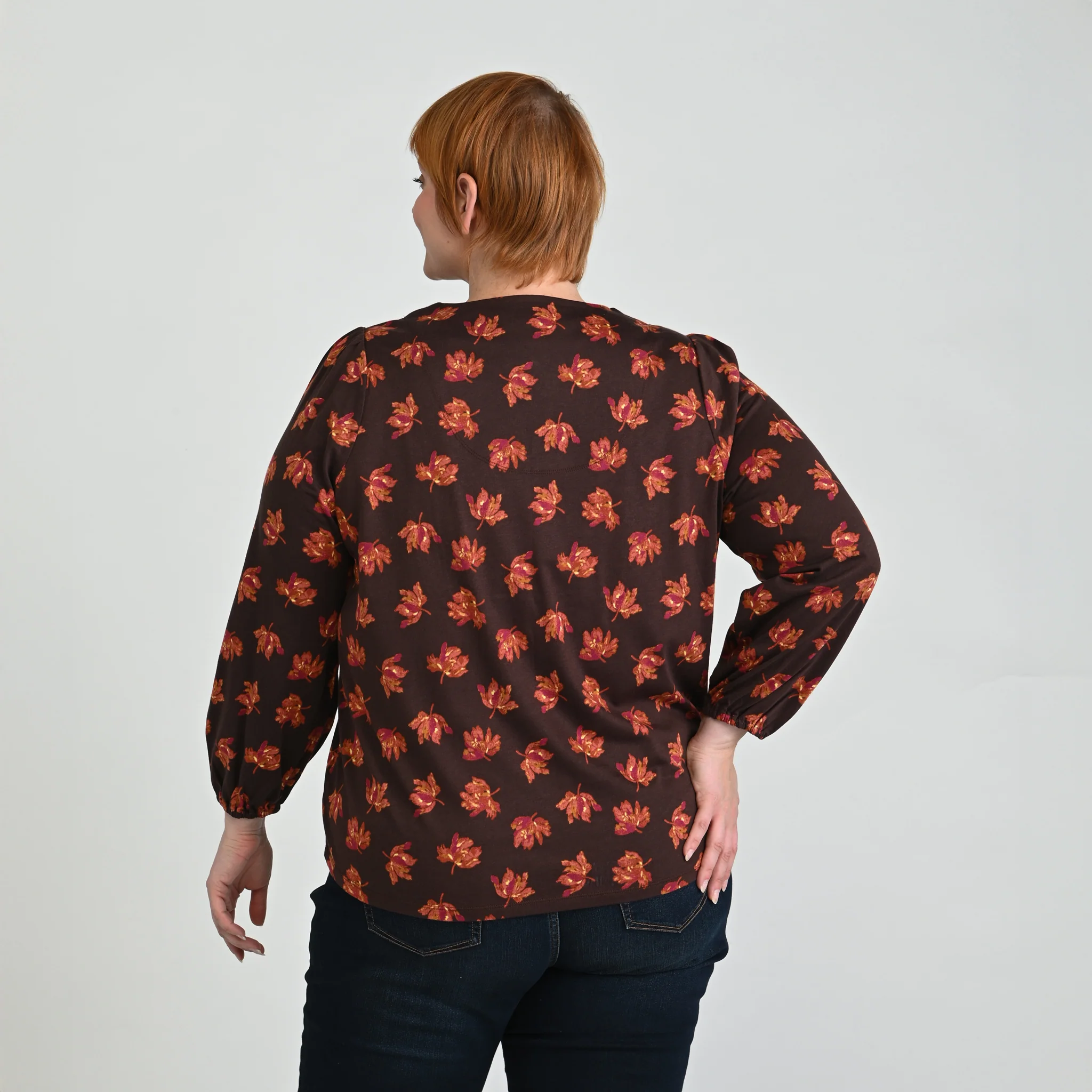 Embroidered Tie Neck Peasant Top - Image 10