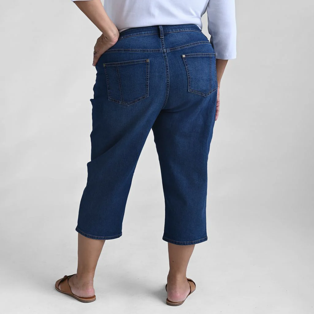 Everyday Denim Relaxed Fit Capri - Image 12