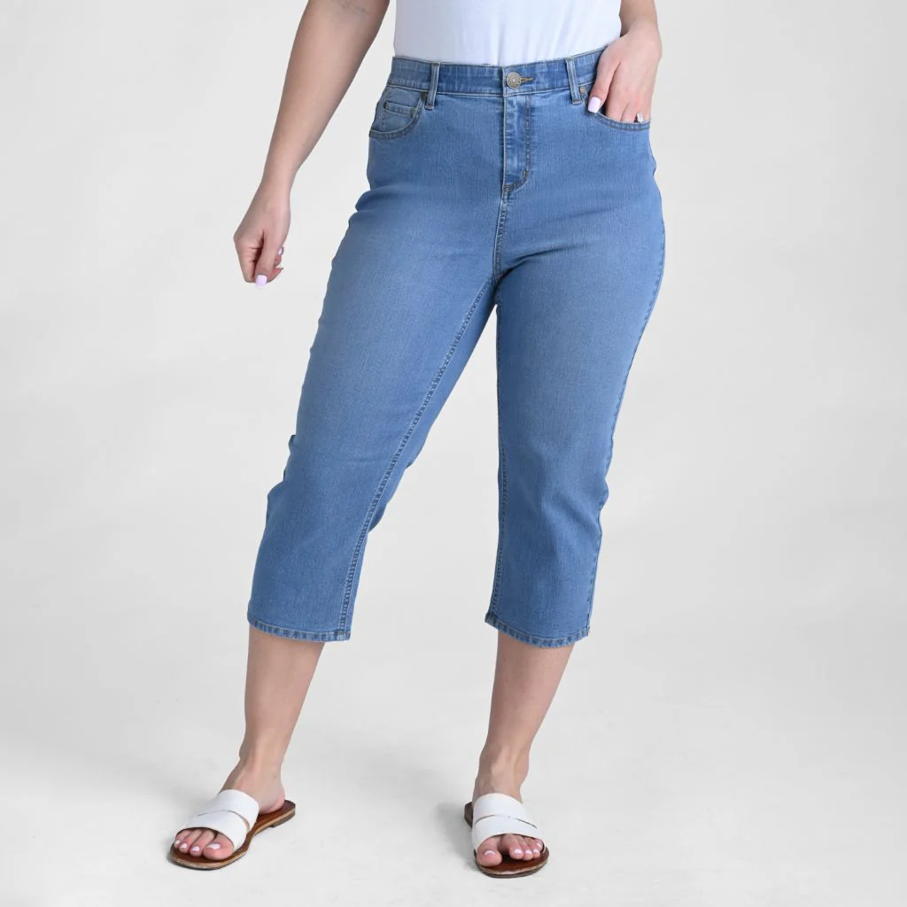 Everyday Denim Relaxed Fit Capri - Image 4