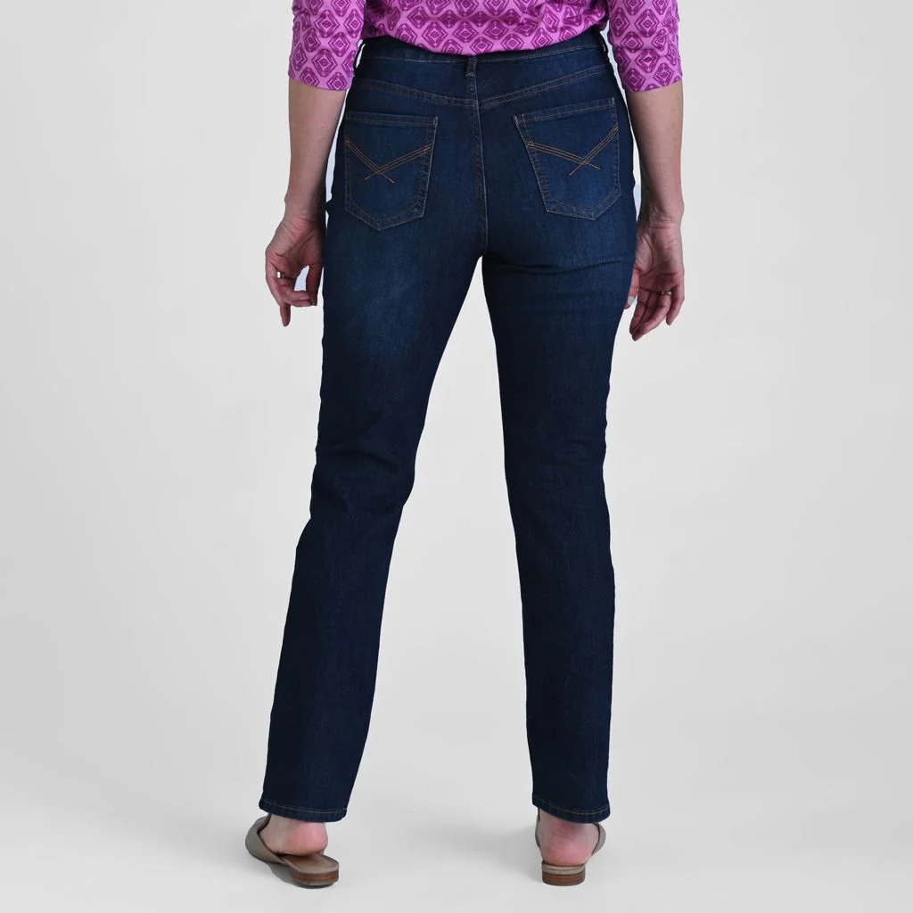 Everyday Relaxed Fit Straight Leg Jean - Dark Stonewash - Image 3