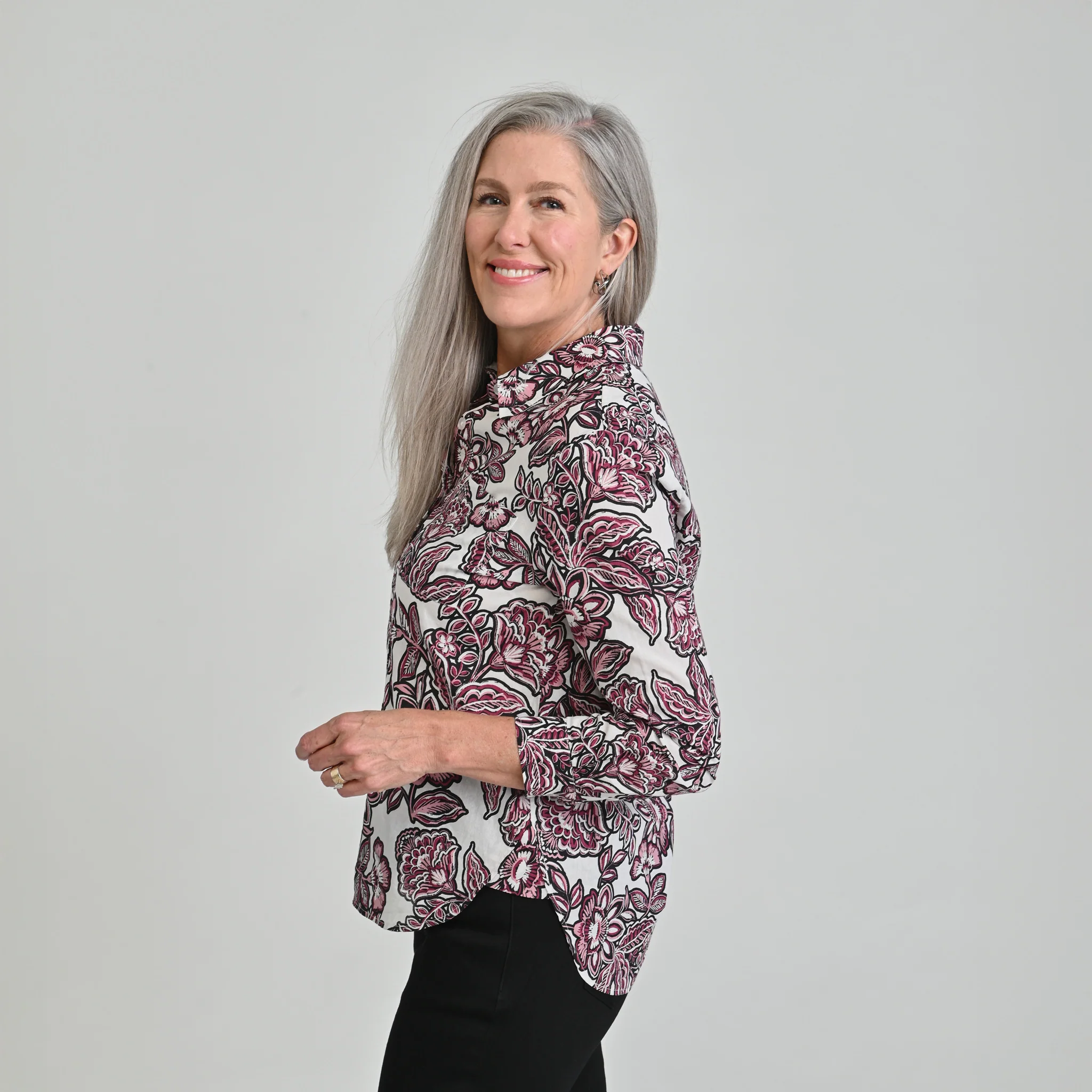 Floral Button Down Shirt - Image 6