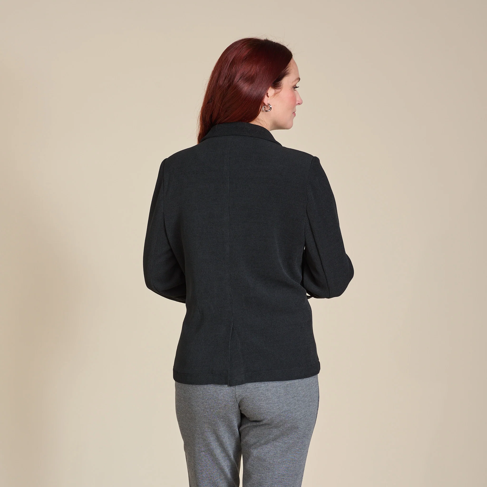 Knit Corduroy Blazer - Image 4