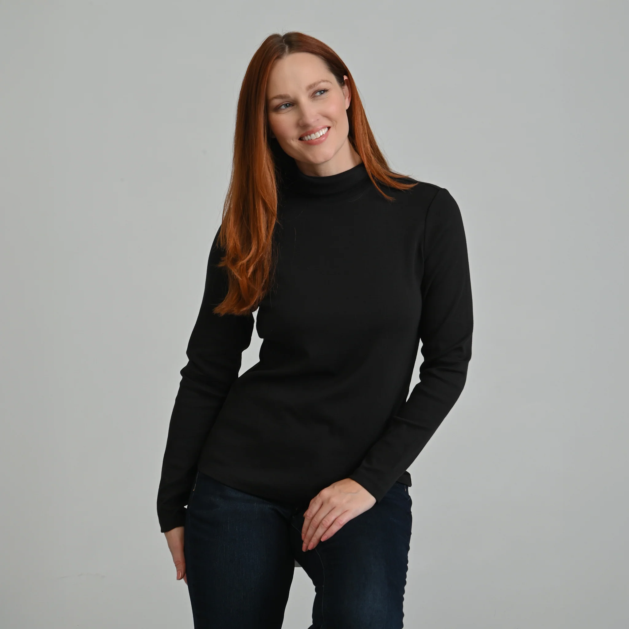 Long Sleeve Turtleneck Perfect Tee - Image 6
