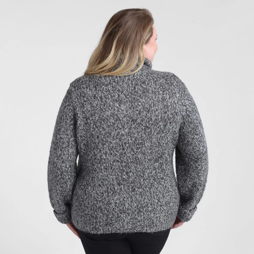 Marled Yarn Turtleneck Sweater - Image 7