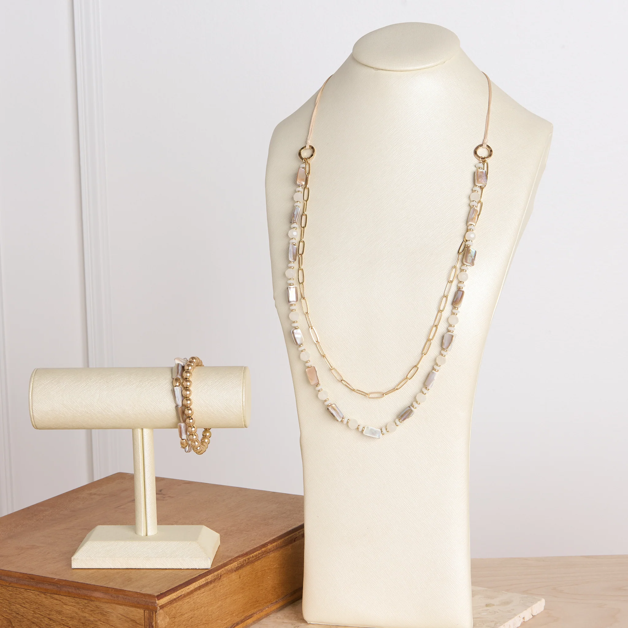 Multi Stone Stretch Bracelet - Image 2