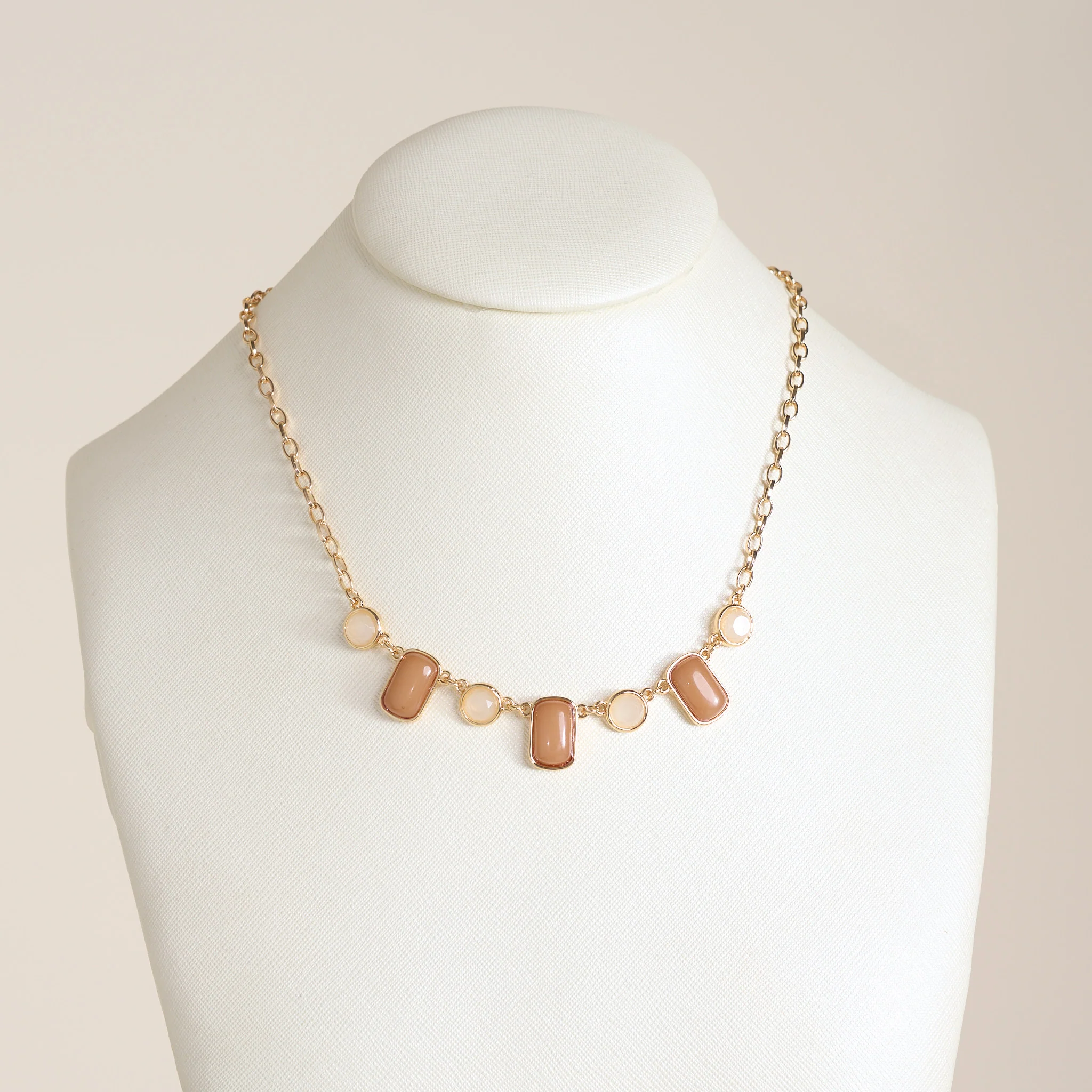 Pendant Drop Multi Color Necklace