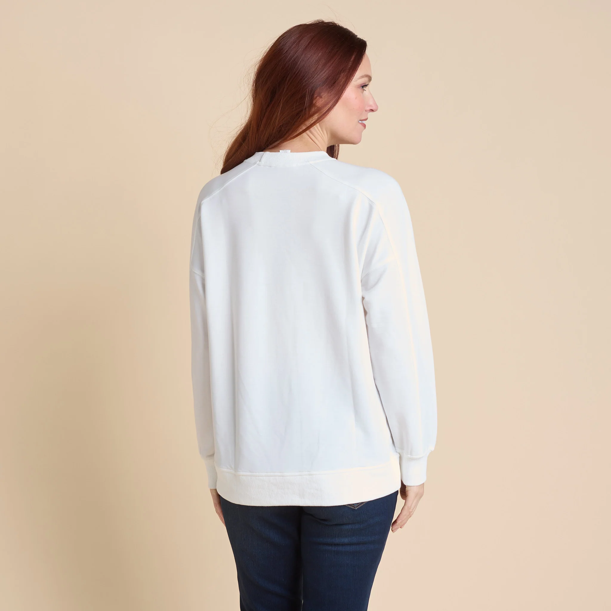 Placed Floral Print Sweatshirt - Image 2