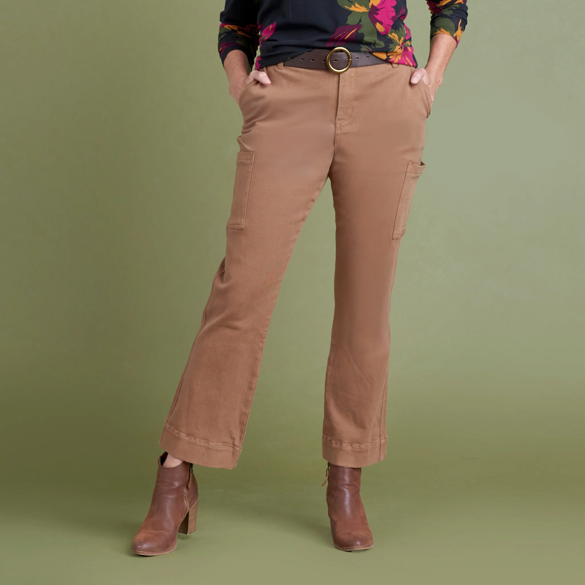 Relaxed Fit Straight Leg Canvas Cargo - Image 2