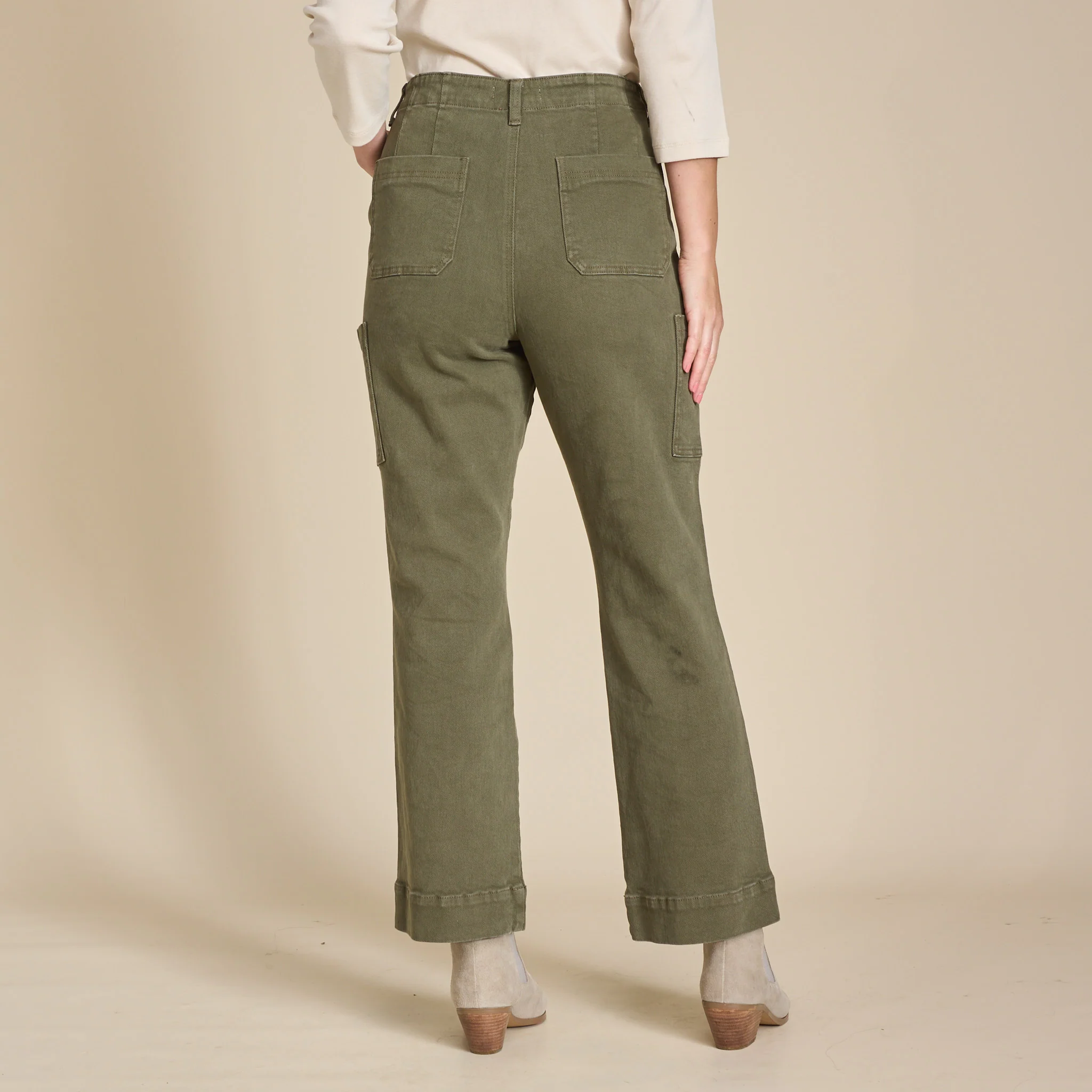 Relaxed Fit Straight Leg Canvas Cargo - Image 3