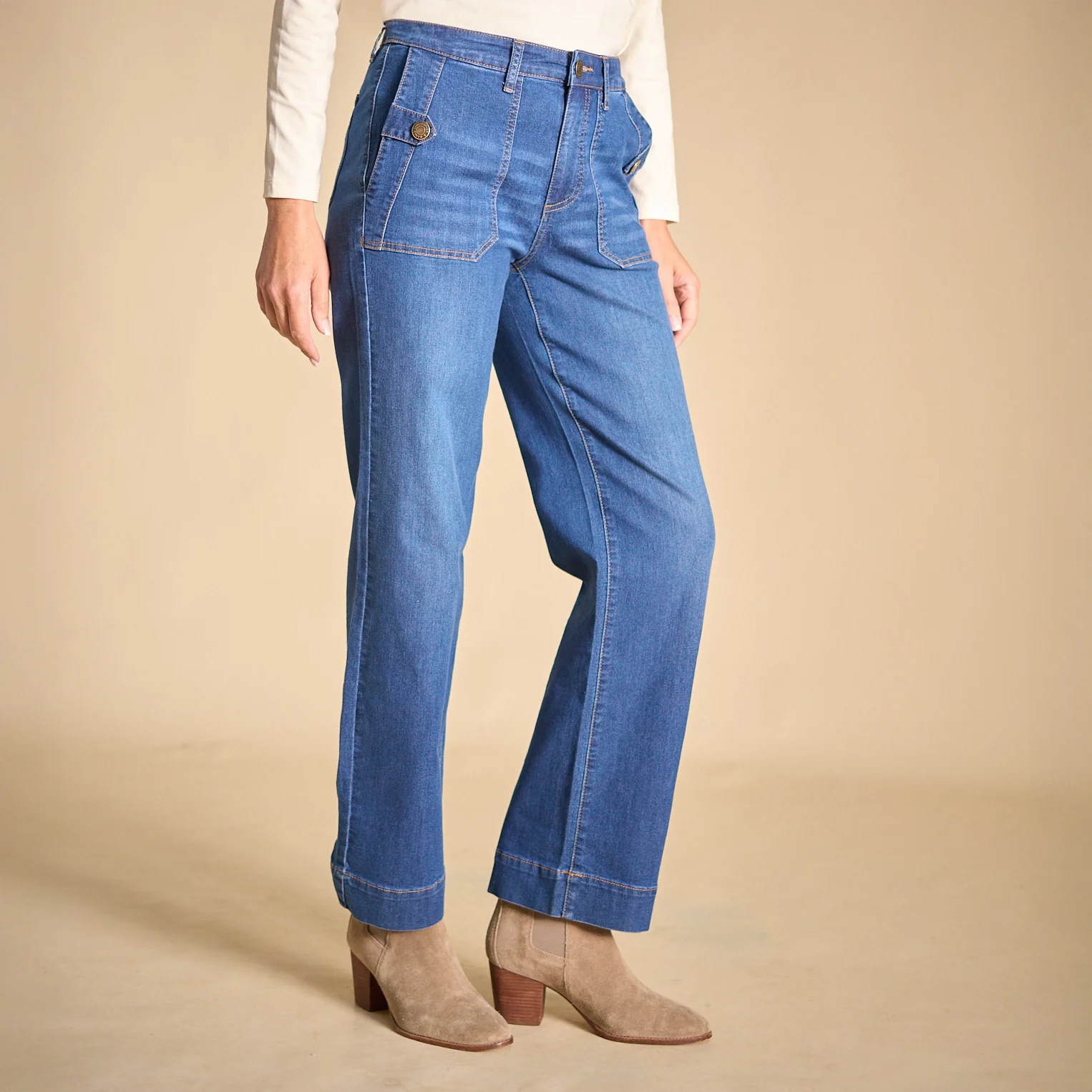 Relaxed Fit Straight Leg Denim - Image 3