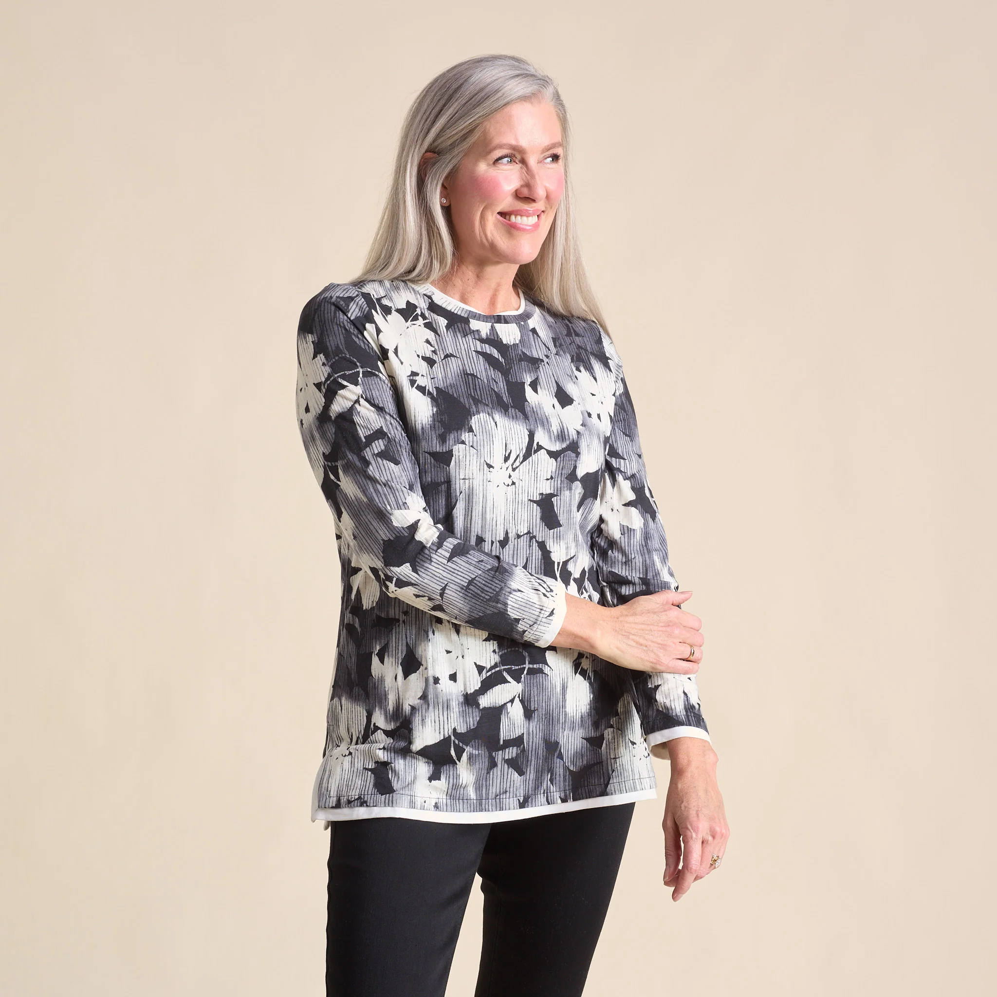 Relaxed Restyled Floral Print Tunic - Image 2