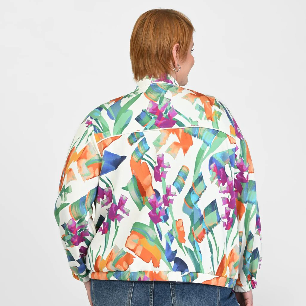 Relaxed Restyled Zip Front Bomber Jacket - Image 7