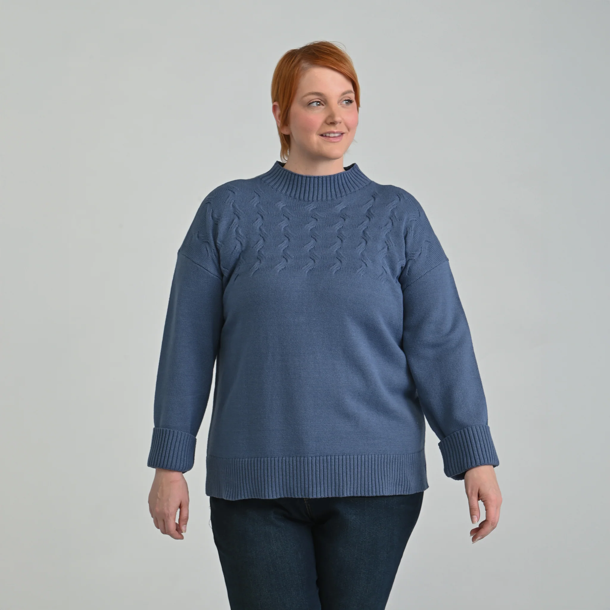 Ribbed Mock Neck Sweater - Image 10