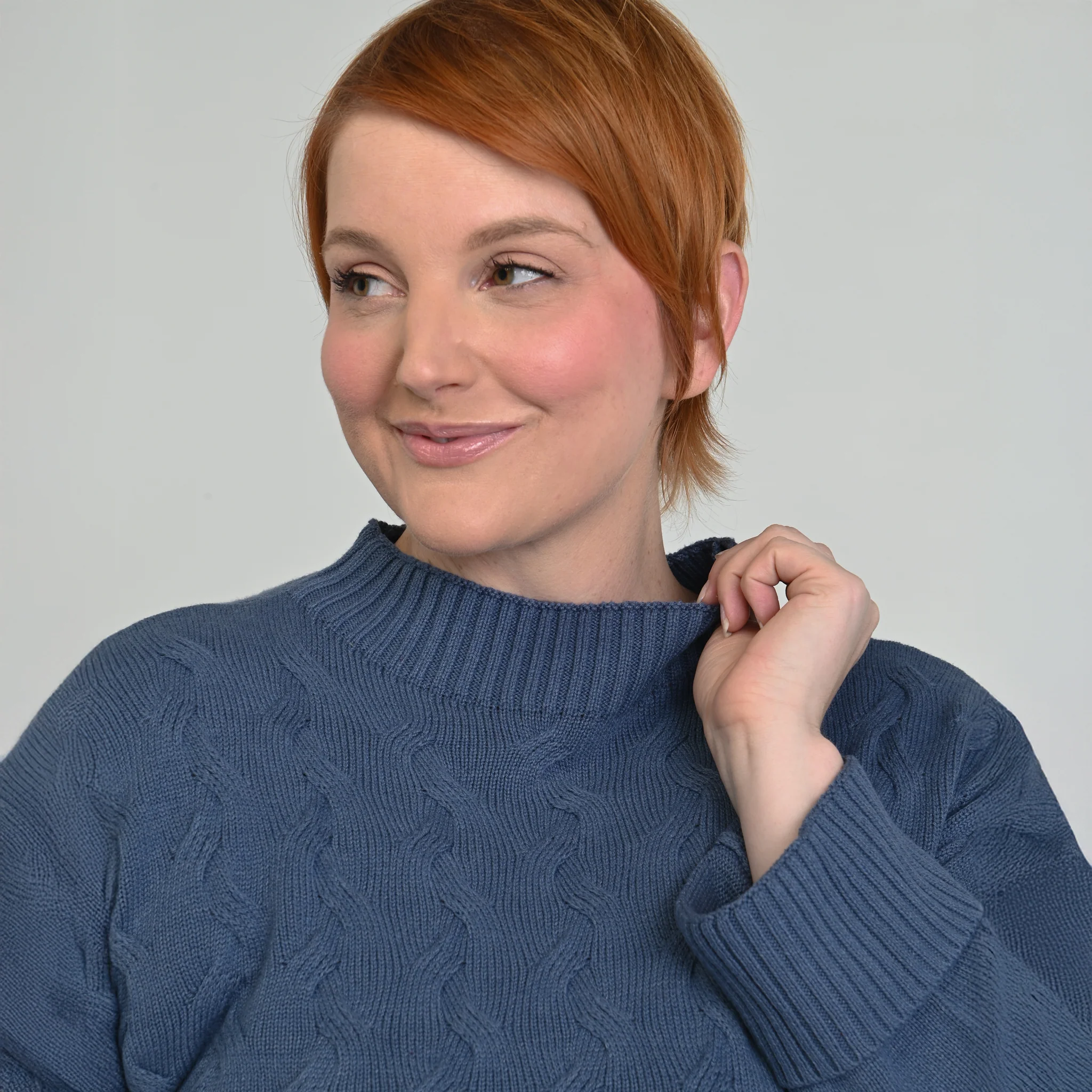 Ribbed Mock Neck Sweater - Image 13