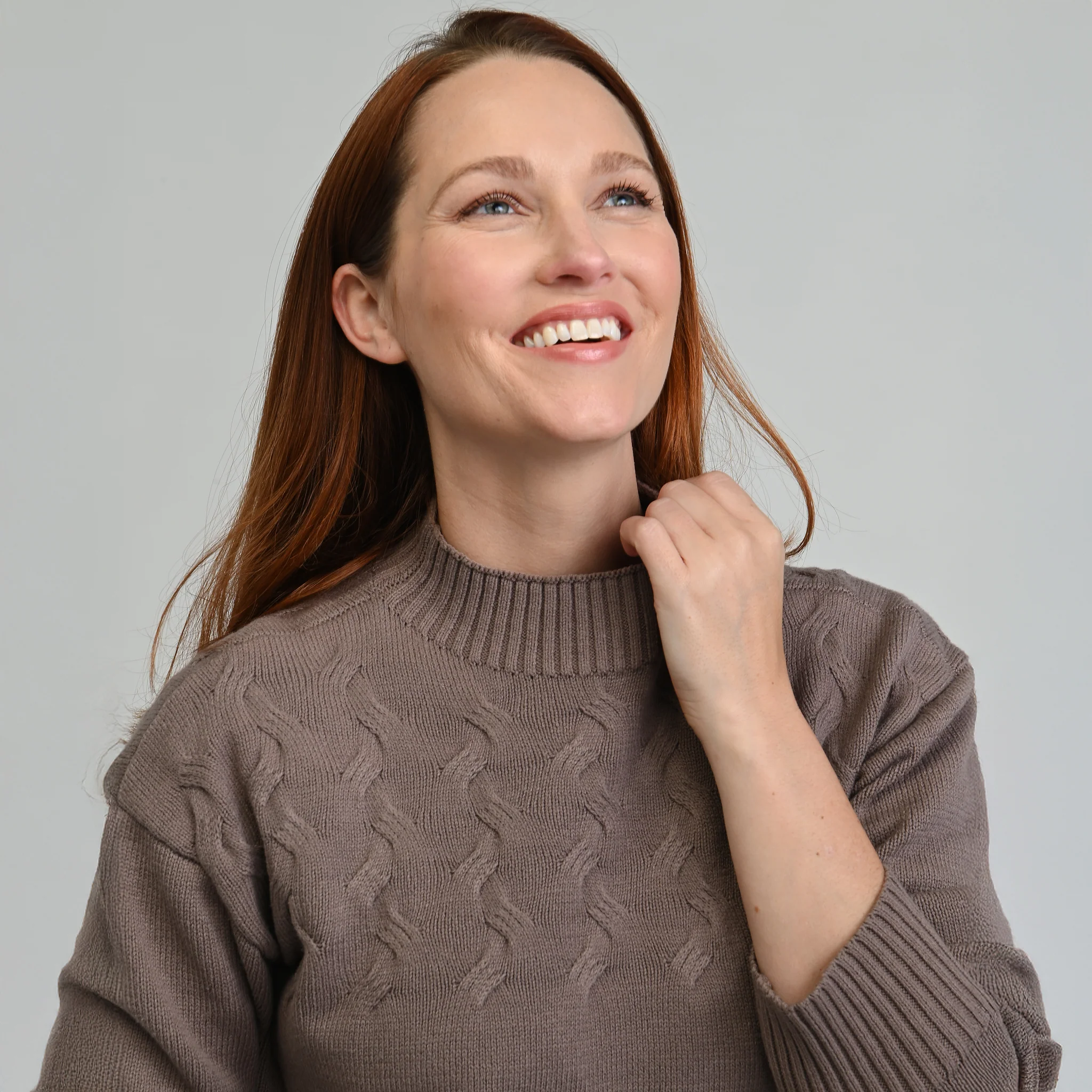 Ribbed Mock Neck Sweater - Image 7