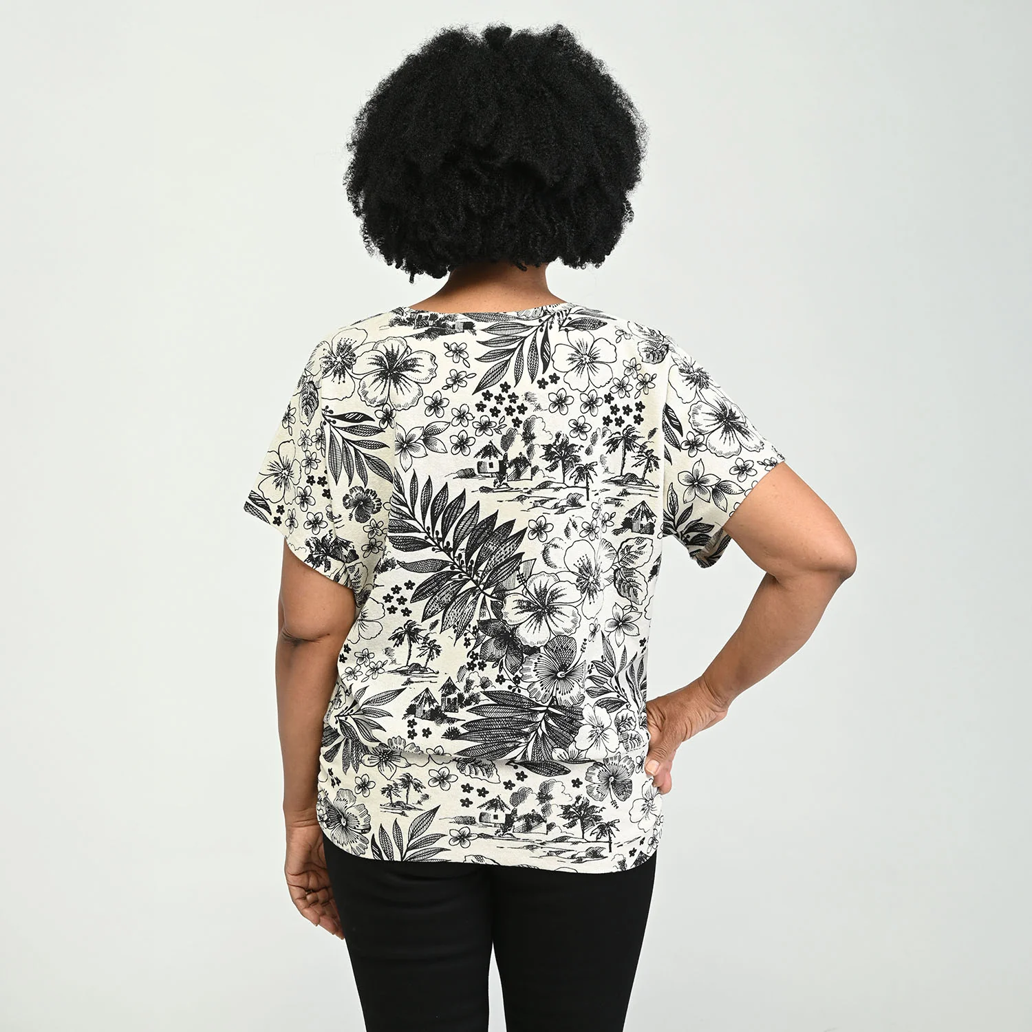 Ruched Banded Hem Top - Image 4