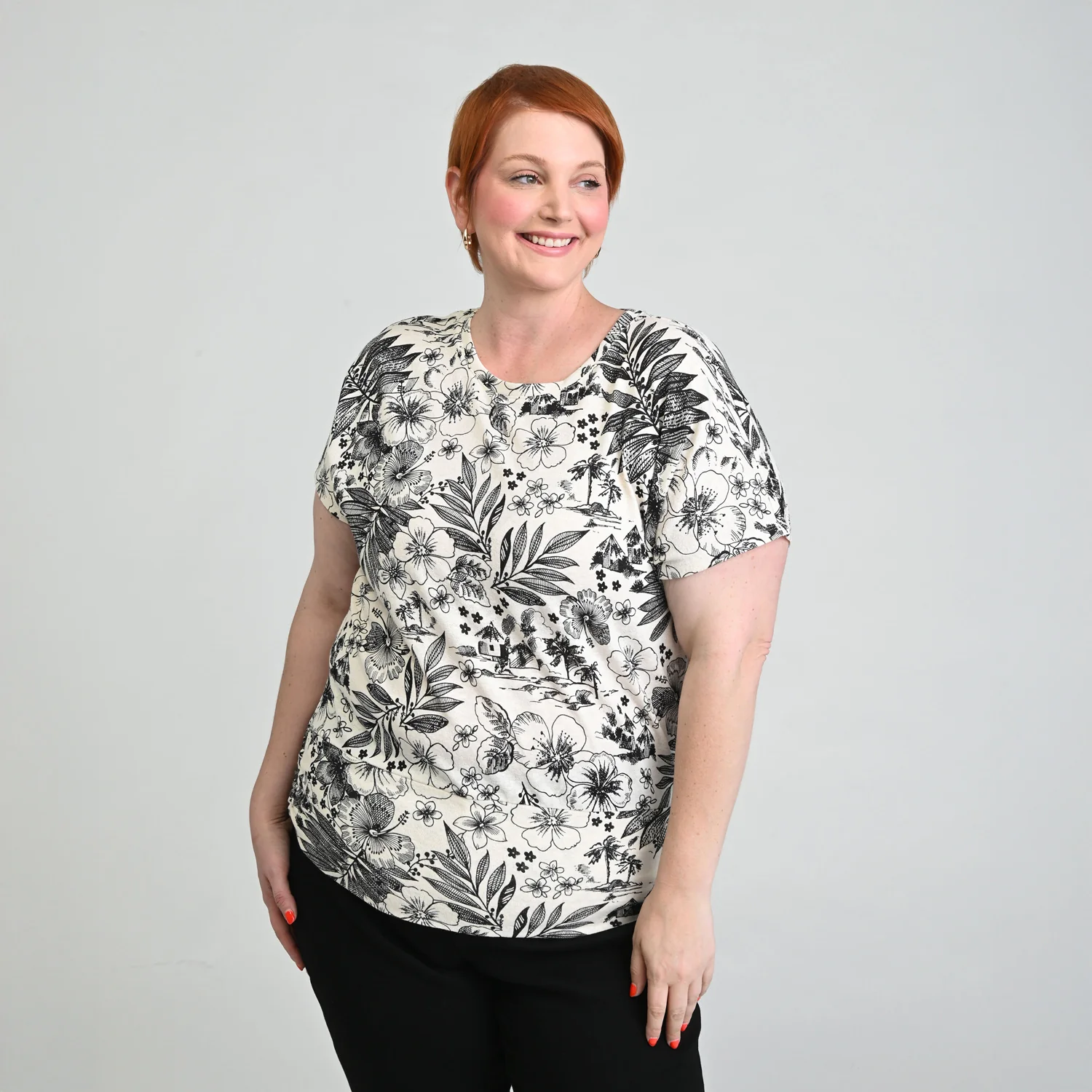 Ruched Banded Hem Top - Image 9
