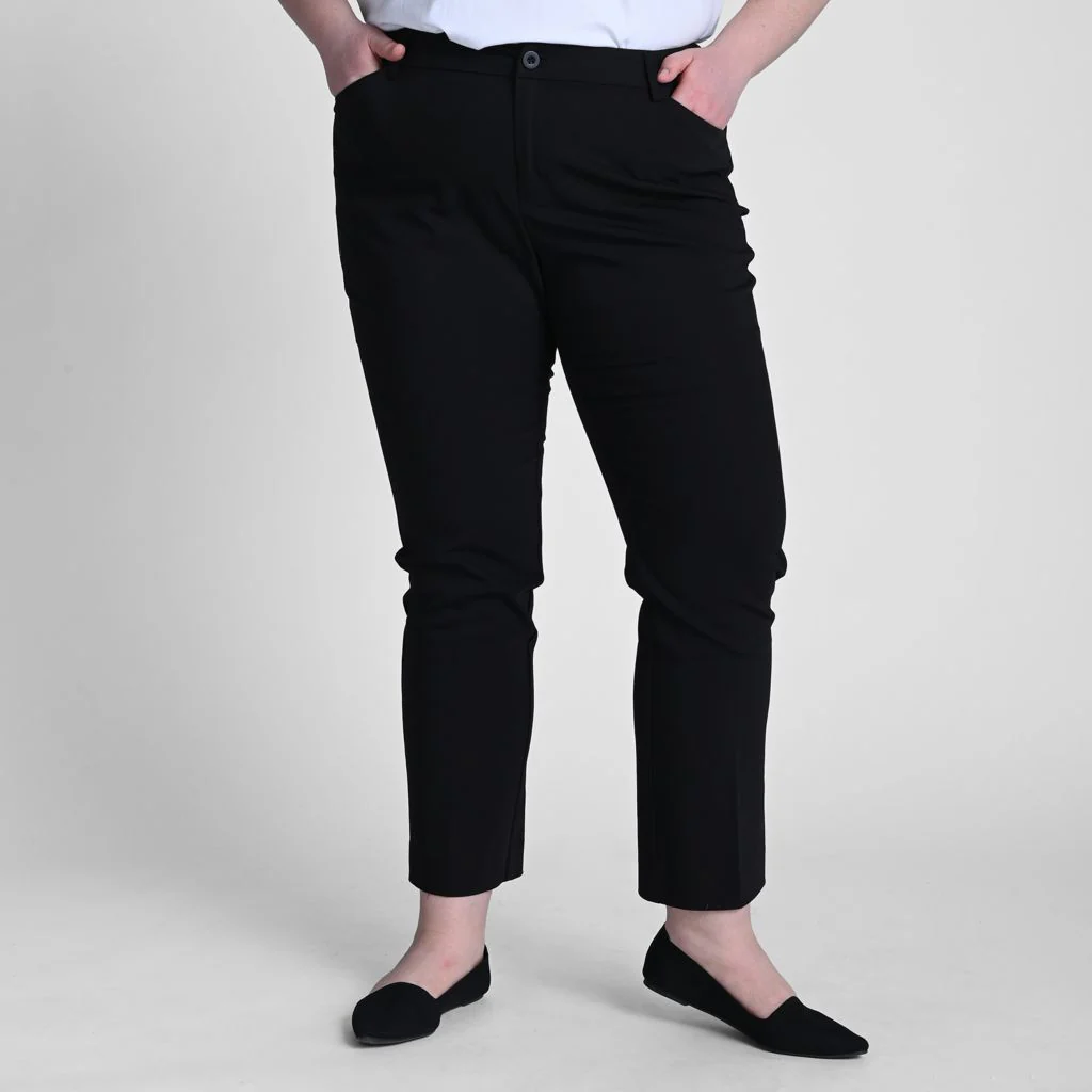 Shaped Fit Perfect Trouser Pant - Black - Image 4