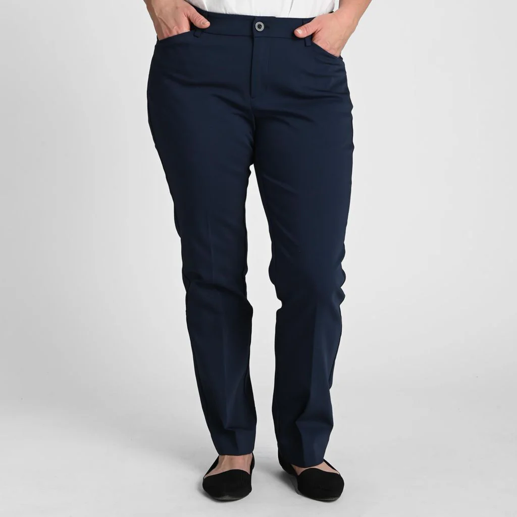 Shaped Fit Perfect Trouser Pant - Navy
