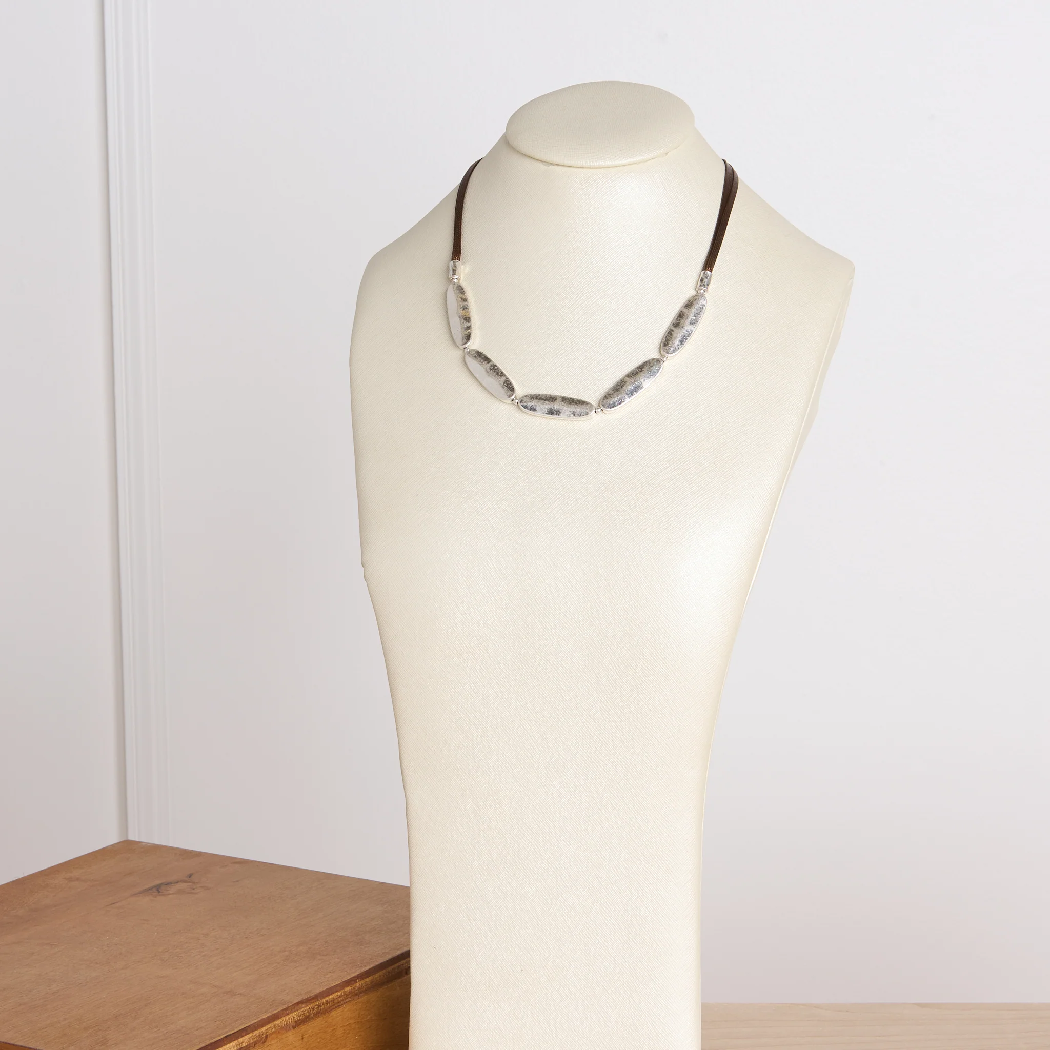 Short Abstract Pendant Necklace