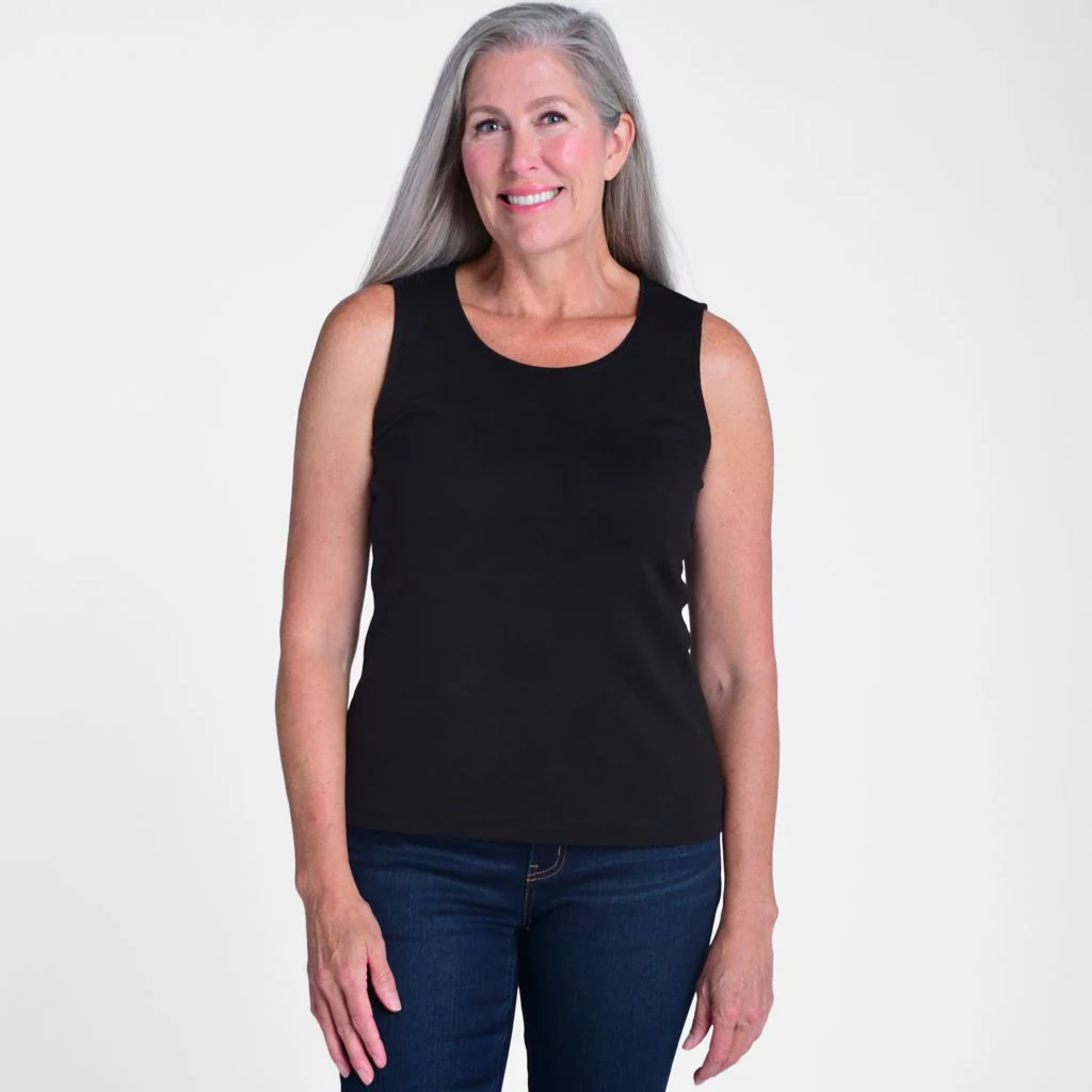 Sleeveless Scoop Neck Perfect Tank - Image 12