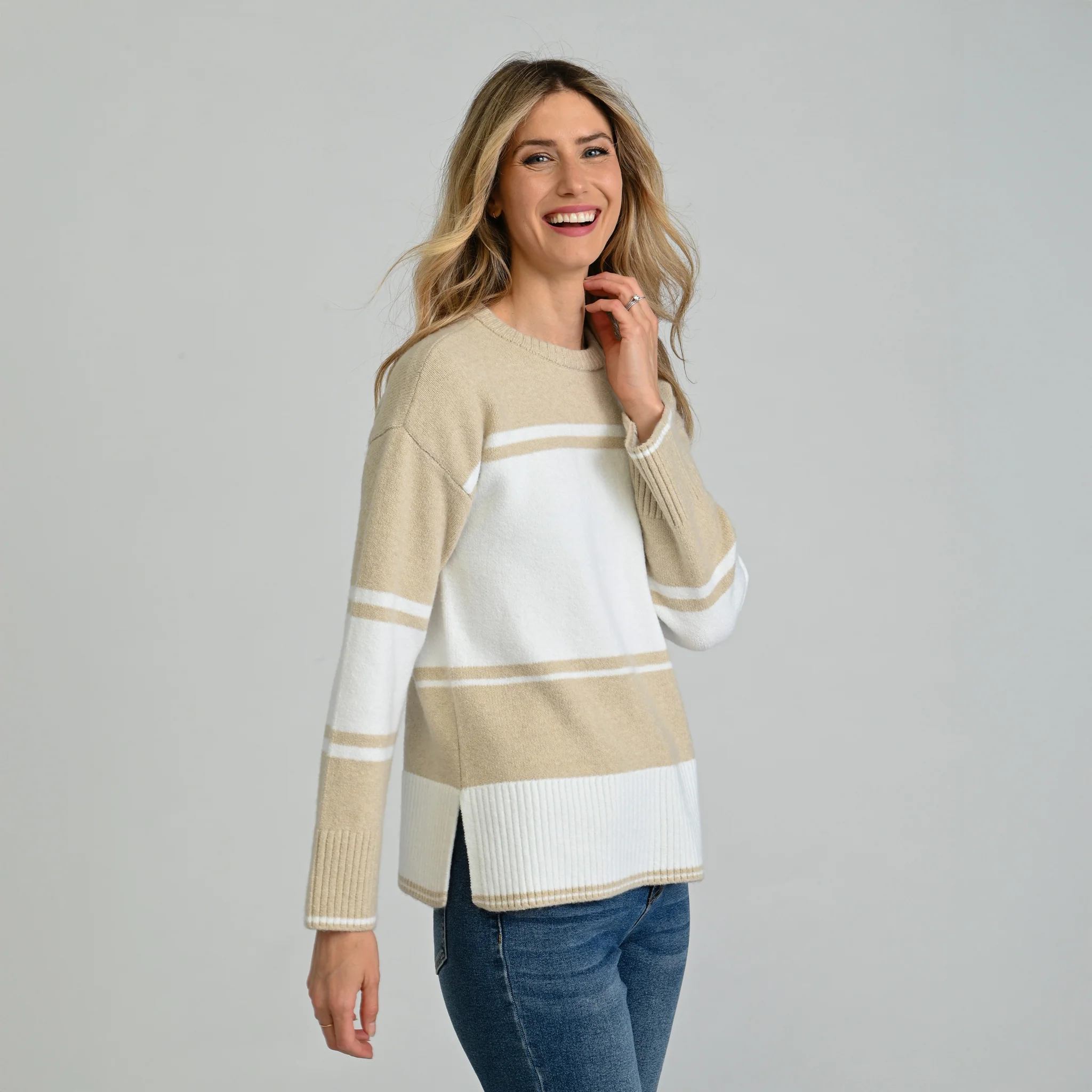 Stripe Crew Neck Sweater - Image 4