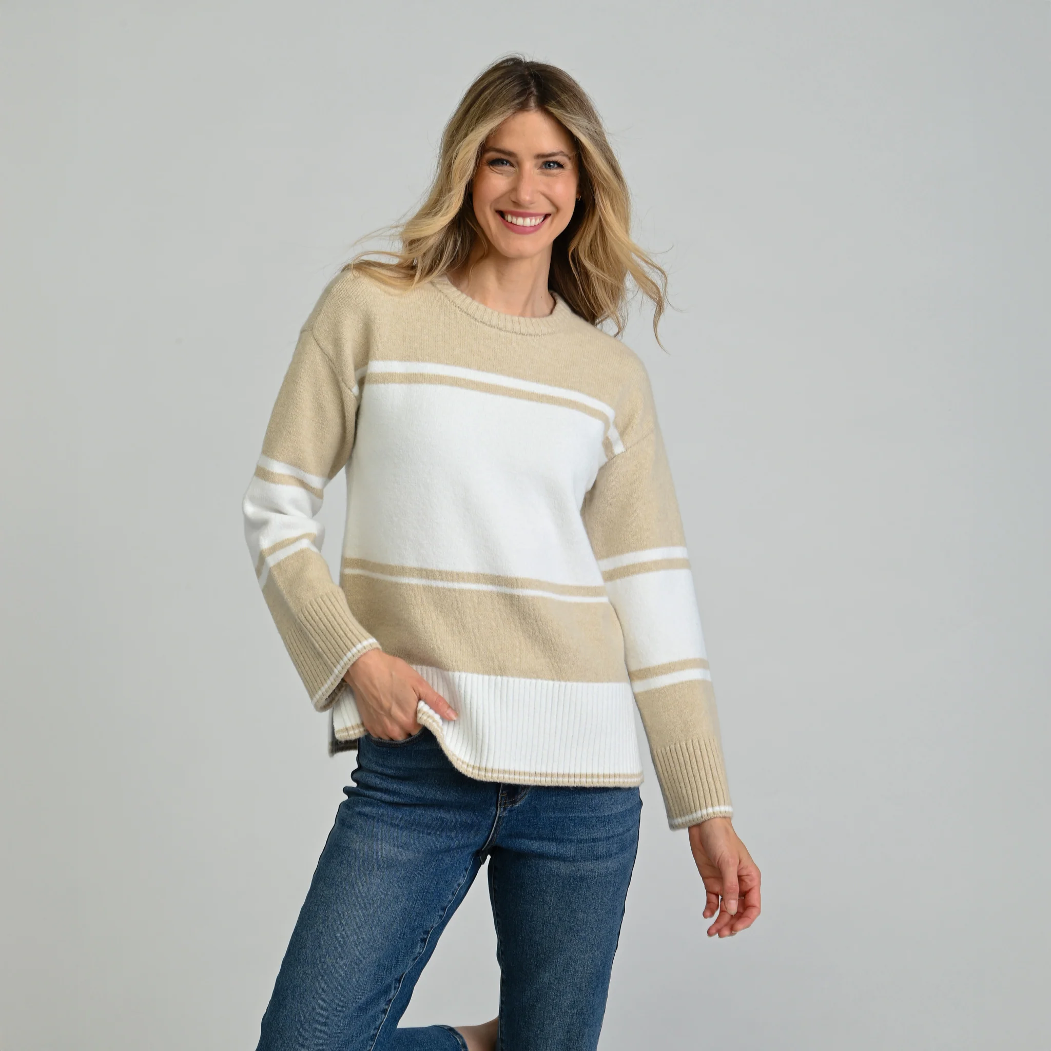 Stripe Crew Neck Sweater - Image 5
